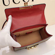 Gucci Padlock Bee Star Small Shoulder Bag 432182 Red - 3