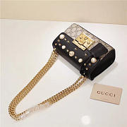 Gucci Padlock Bee Star Small Shoulder Bag 432182 Black - 5