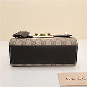 Gucci Padlock Bee Star Small Shoulder Bag 432182 Black - 2