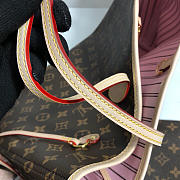 LV Neverfull Shopping Bag M50366 Monogram With Pink - 4