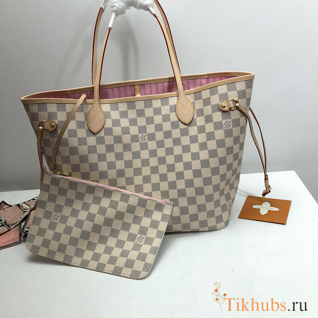 LV Original Neverfull Bag N41605 Pink - 1