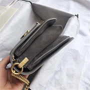  Chanel Calfskin Flap Bag A57560 Gray - 4