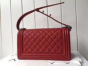 Chanel Leboy Bag Cowskin In Red With Silver Hardware - 6