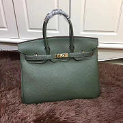 Hermes Original Togo Leather Birkin 30cm Bag In Green - 1