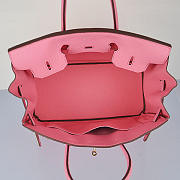 Hermes Original Togo Leather Birkin 30cm Bag In Pink - 5