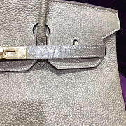 Hermes Original Togo Leather Birkin 30cm Bag In Gray - 3