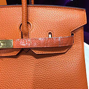 Hermes Original Togo Leather Birkin 30cm Bag In Orange - 3