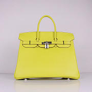 Hermes Original Togo Leather Birkin 30cm Bag In Lemon Yellow - 1