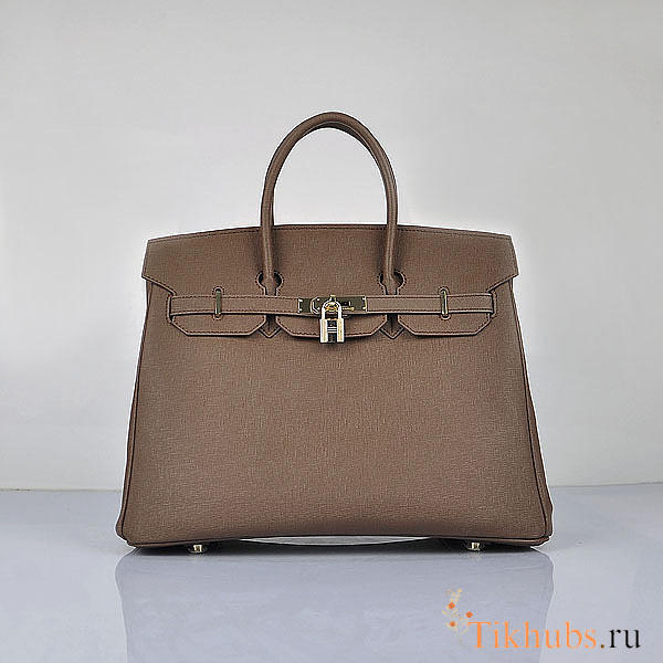 Hermes Original Togo Leather Birkin 30cm Bag In Dark Coffee - 1