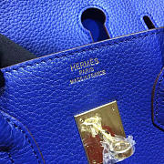 Hermes Original Togo Leather Birkin 30cm Bag In Dark Blue - 2