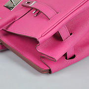 Hermes Original Togo Leather Birkin 30cm Bag In Rose Red - 5