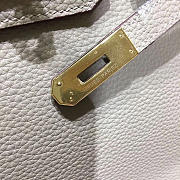  modishbag Hermes Original Togo Leather Birkin 30cm Bag In Light Gray - 6