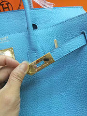 modishbag Hermes Original Togo Leather Birkin 30cm Bag In Sky Blue - 2