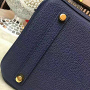  modishbag Hermes Original Togo Leather Birkin 30cm Bag In Navy Blue - 5