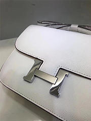 Hermes Epsom Leather Constance Bag In White - 2