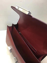 Hermes Epsom Leather Constance Bag In Wine Red - 5