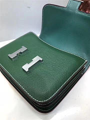 Hermes Epsom Leather Constance Bag In Green - 2