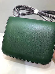 Hermes Epsom Leather Constance Bag In Green - 6