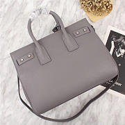 YSL Original Leather Women Handbag Gray - 2