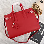 YSL Original Leather Women Handbag Red - 1