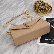 YSL Leather 26cm Shoulder Bag Golden Chain 26596 - 5