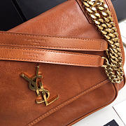 YSL Monogram Shoulder Bag In Brown - 3