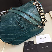 YSL Monogram Shoulder Bag In Green - 6