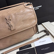 YSL Monogram Shoulder Bag In Khaki - 3