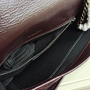 YSL Monogram Shoulder Bag In Wine Red - 4