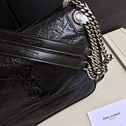 YSL Monogram Shoulder Bag In Black - 6