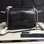 YSL Monogram Shoulder Bag In Black - 3