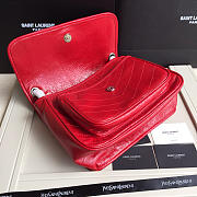 YSL Monogram Shoulder Bag In Red - 2