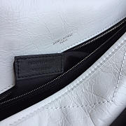 YSL Monogram Shoulder Bag In White - 5