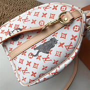 Louis Vuitton Original SPEEDY BANDOULIERE Bag White M44401 - 5