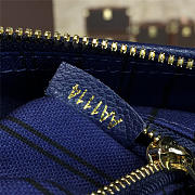 LV Speedy Bag With Wine Blue 30cm - 2