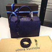 LV Speedy Bag With Navy Blue 30cm - 6