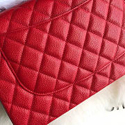 Chanel Caviar Flap Bag In Red 30cm With Silver Hardware - 5