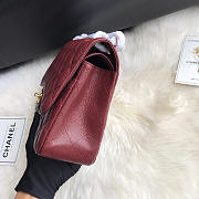 Chanel Caviar Flap Bag In Wine Red 30cm With Gold Hardware - 4