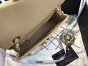 Chanel Flap Bag Lambskin Apricot With Gold Hardware 20CM - 2