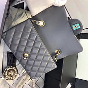 Chanel Flap Bag Lambskin Gray With Gold Hardware 20CM - 5