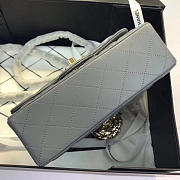 Chanel Flap Bag Lambskin Gray With Gold Hardware 20CM - 4