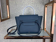 Celine Micro Belt Bag In Grained Calfskin With Dark Blue 20cm 175519 - 5