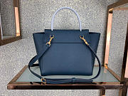 Celine Micro Belt Bag In Grained Calfskin With Dark Blue 20cm 175519 - 6