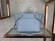 Celine Micro Belt Bag In Grained Calfskin With Light Blue 20cm 175519 - 5