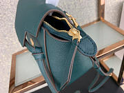 Celine Micro Belt Bag In Grained Calfskin With Dark Green 20cm 175519 - 5