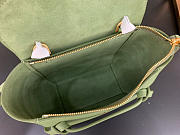 Celine Micro Belt Bag In Grained Calfskin With Green 20cm 175519 - 4