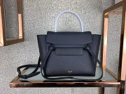 Celine Micro Belt Bag In Grained Calfskin With Black 20cm 175519 - 5