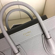 Celine Micro Luggage Calfskin Handbag In Light Blue - 4