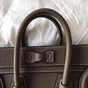 Celine Micro Luggage Calfskin Handbag In Brown - 5