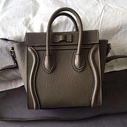 Celine Micro Luggage Calfskin Handbag In Brown - 4